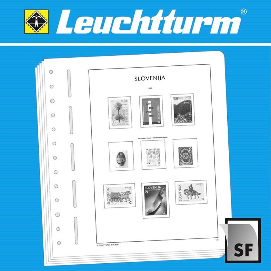 Leuchtturm feuilles complémentaires SF Slovénie 2021