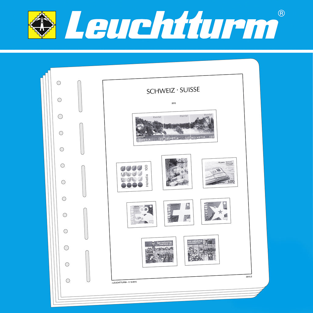 Leuchtturm supplement with stamp mounts Spéciales Suisse-Feuille Compl. "Animaux sauvages