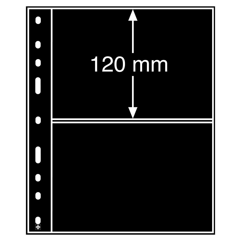 Pochettes plastiques Optima, 2 Compartiments