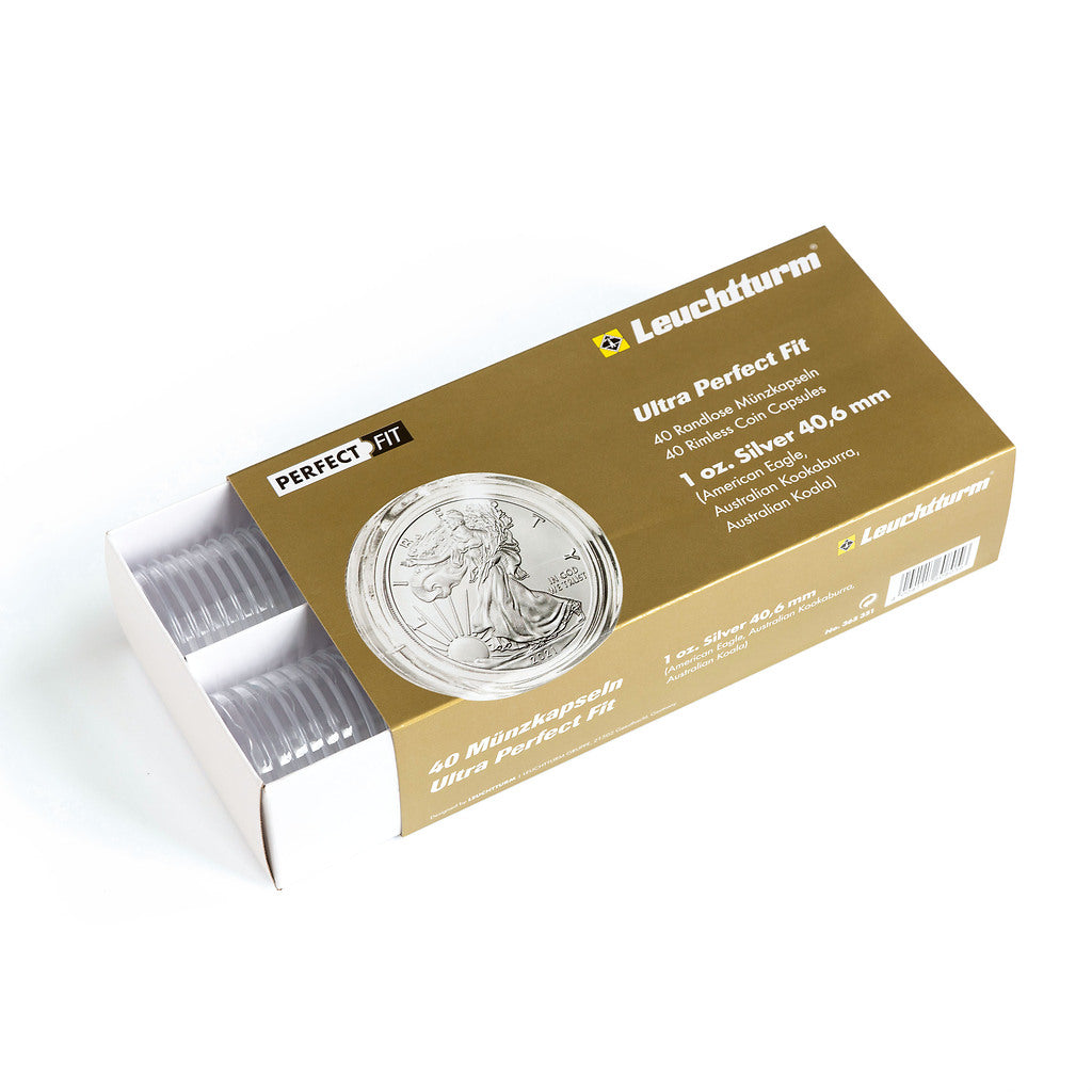 Ultra capsules Perfect Fit pour 1 oz. Silber 40,6 mm(p.e.American Eagle), paquet de 40