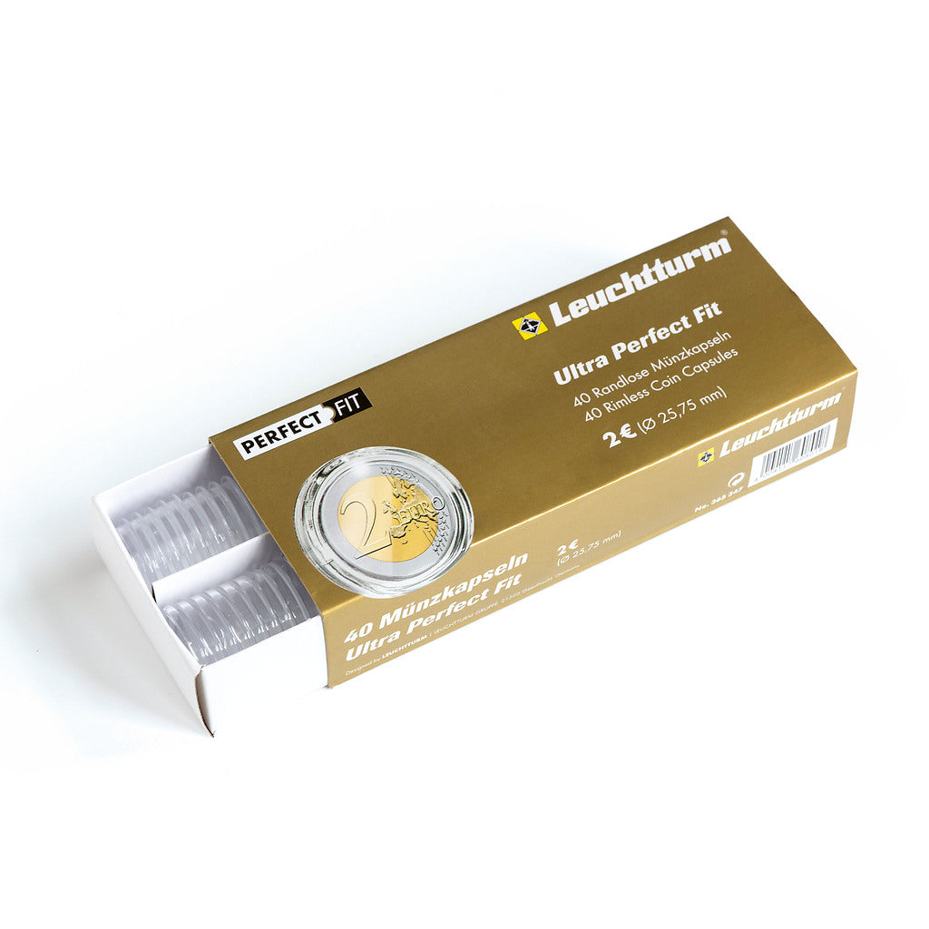 Ultra capsules Perfect Fit pour 2 Euro (25,75 mm), paquet de 40
