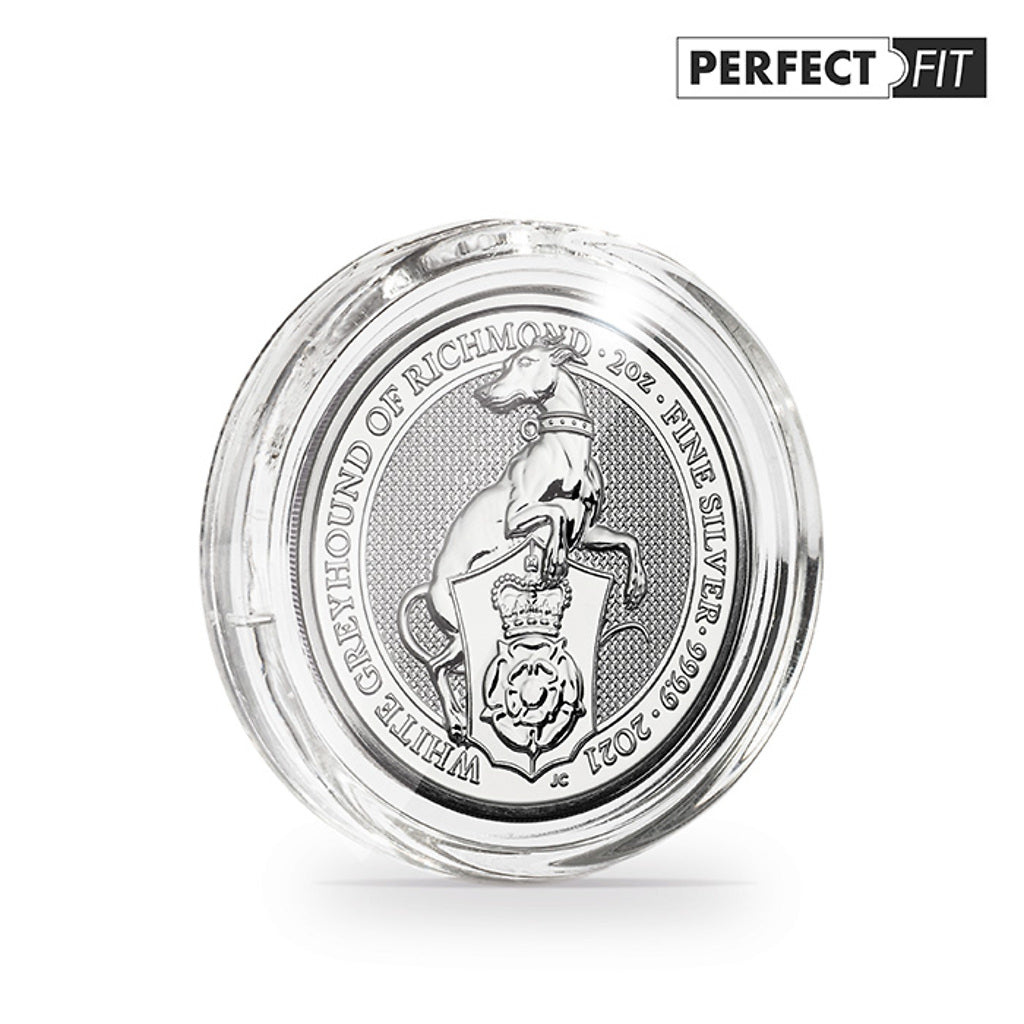 Ultra capsules Perfect Fit pour 2 oz. Queen's Beasts Silver (38,61 mm), paquet de 100