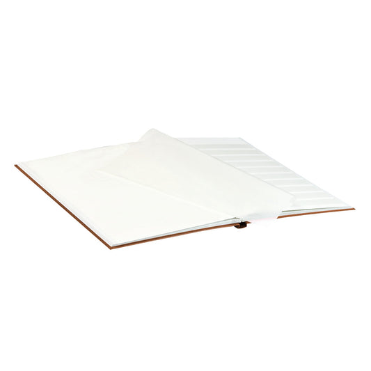 Classeur pour timbres STANDARD avec 16 pages blanches, 230 x 305 x 15 mm, brun clair