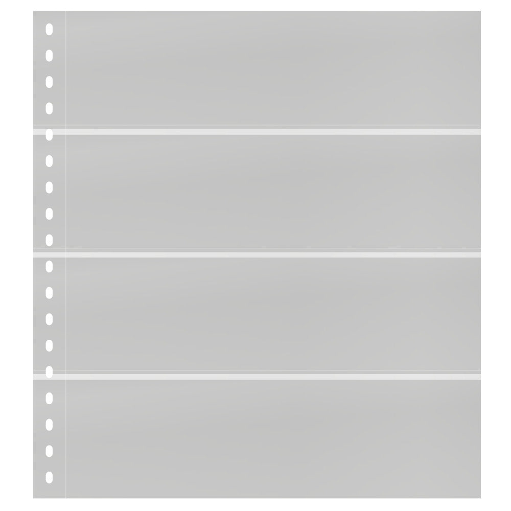 OMNIA-Feuille de classement à 4 bandes (67 mm) par page