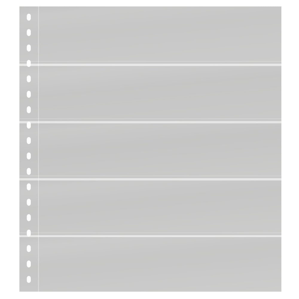 OMNIA-Feuille de classement à 5 bandes (52 mm) par page