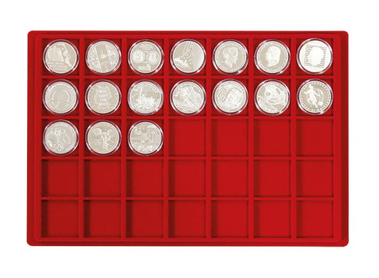Plateau pour 35 monnaies jusqu'à 39 mm Ø