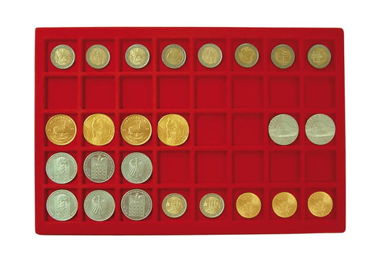 Plateau pour 40 monnaies jusqu'à 34 mm Ø