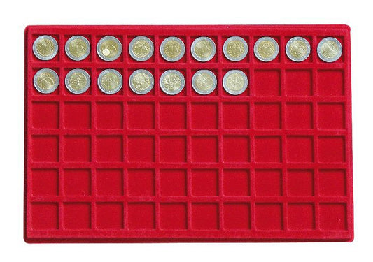 Plateau pour 60 monnaies jusqu'à 27 mm Ø