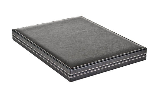 Coffret numismatique NERA M avec plateau à 12 rectangulaires pour étuis numimatiques REBECK COIN L 75x50 mm