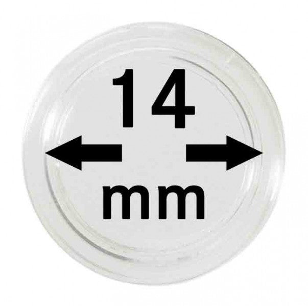 Capsules monnaies Ø intérieur 14 mm