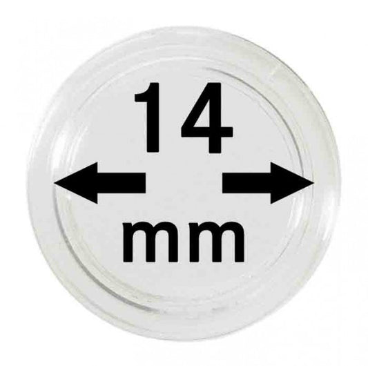 Capsules monnaies Ø intérieur 14 mm