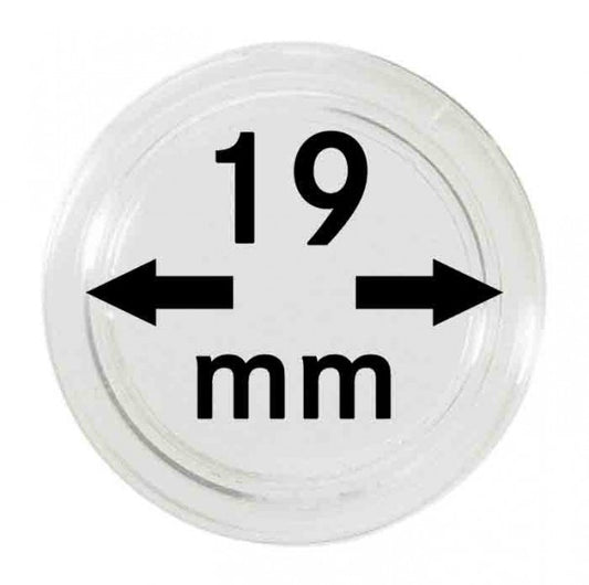 Capsules monnaies Ø intérieur 19 mm