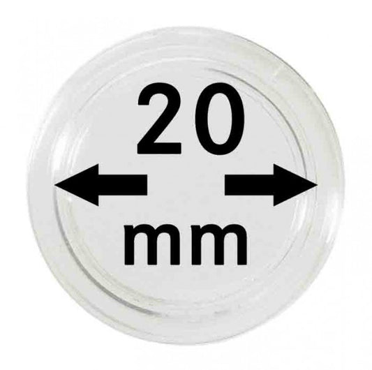 Capsules monnaies Ø intérieur 20 mm