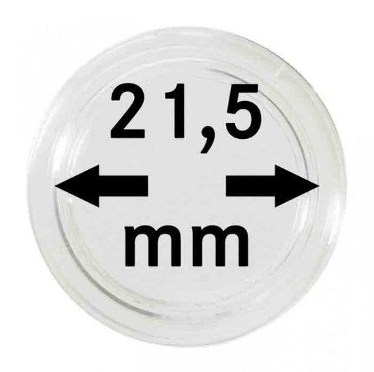 Capsules monnaies Ø intérieur 21,5 mm