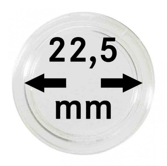 Capsules monnaies Ø intérieur 22,5 mm