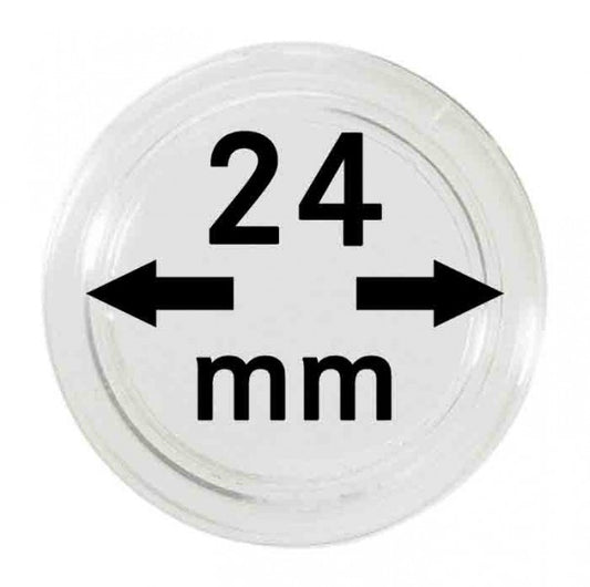 Capsules monnaies Ø intérieur 24 mm