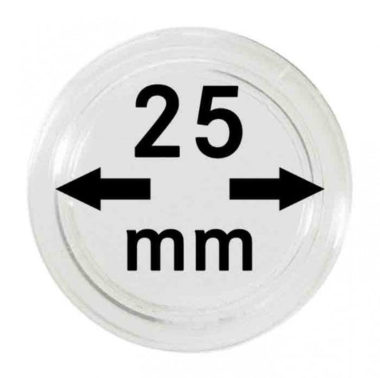 Capsules monnaies Ø intérieur 25 mm