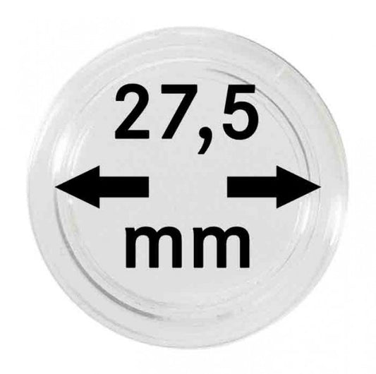 Capsules monnaies Ø intérieur 27,5 mm , par ex. pour monnaies de collection Allemagne 5 Euro-"Planet Erde"