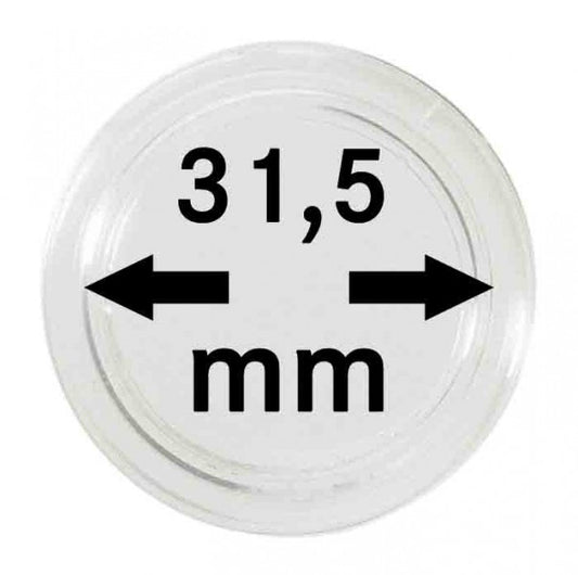 Capsules monnaies Ø intérieur 31,5 mm