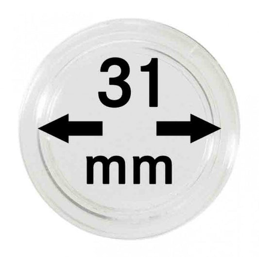 Capsules monnaies Ø intérieur 31 mm