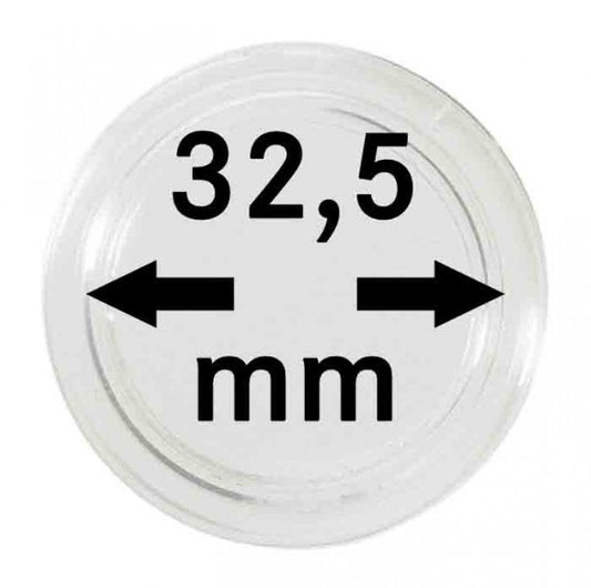 Capsules monnaies Ø intérieur 32,5 mm , par ex. pour monnaies Allemagne 35 Euro-/20 Euro-/10 Euro Argent