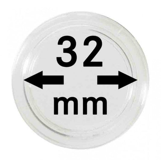 Capsules monnaies Ø intérieur 32 mm
