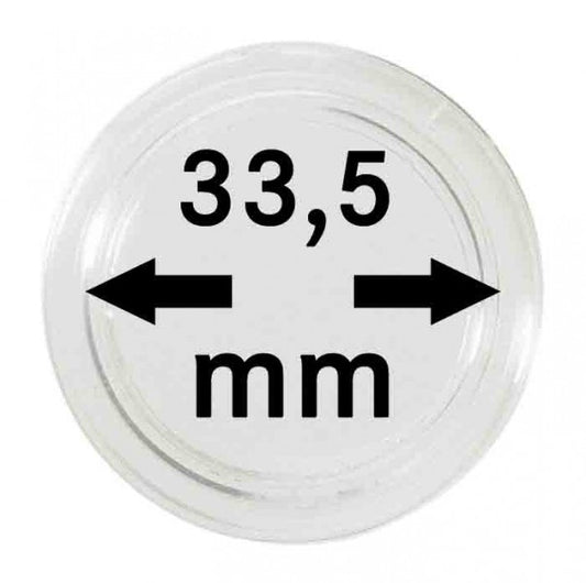 Capsules monnaies Ø intérieur 33,5 mm