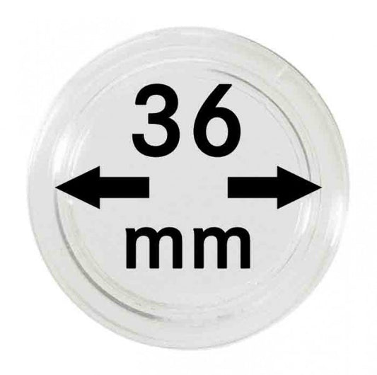 Capsules monnaies Ø intérieur 36 mm