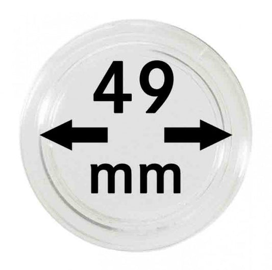 Capsules monnaies Ø intérieur 49 mm
