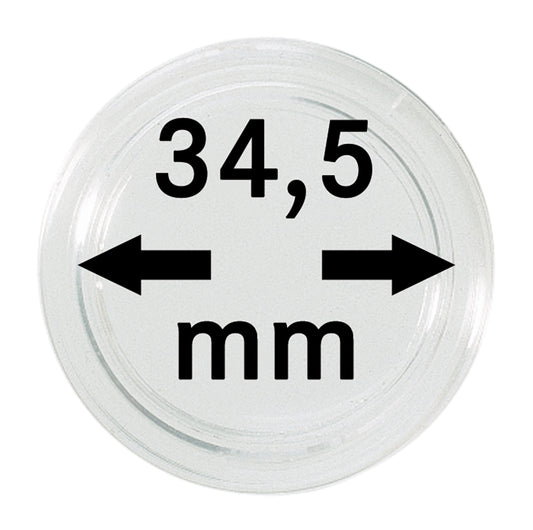 Capsules monnaies Ø intérieur 34,5 mm