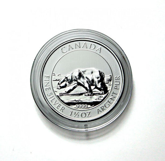 Capsules monnaies Ø intérieur 38,4 mm, hauteur intérieure 4,5 mm , par ex. pour 1½ et 1¼ Oz. Canada (Argent) Polar Bear, Polar Fox, Bison