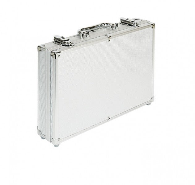 Valise ALU avec 5 plateaux rouges pour 175 monnaies ou capsules jusqu'à 39 mm Ø