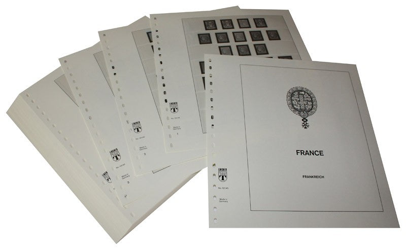 France - Feuilles pré-imprimées Année 1945-1959