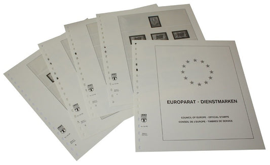 France Timbres de Service Conseil de l'Europe- Feuilles pré-imprimées Année 1958-2024