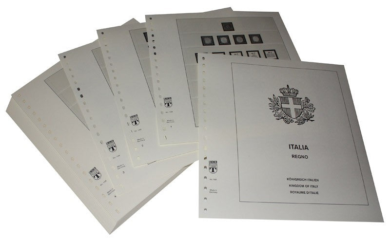Italie - Feuilles pré-imprimées Année 1862-1945