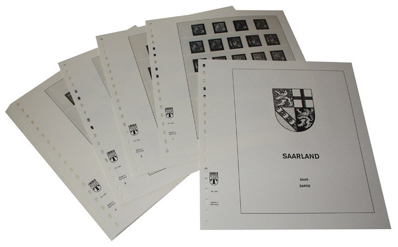 Allemagne Saarland - Feuilles pré-imprimées Année 1947-1959