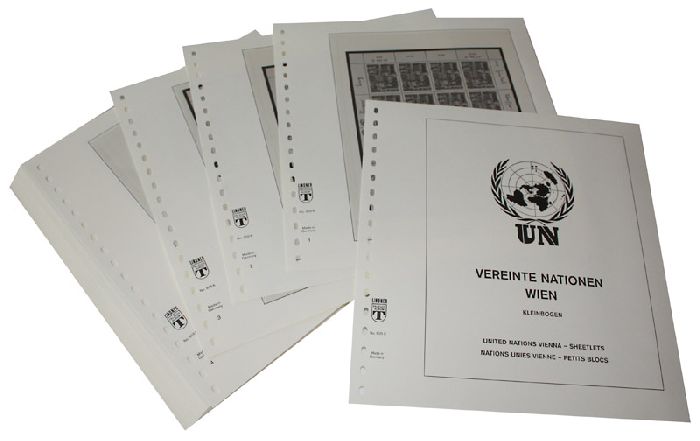 Nations unies VIENNE Petits blocs et blocs timbres se tenant - Feuilles pré-imprimées Année 2019-2024