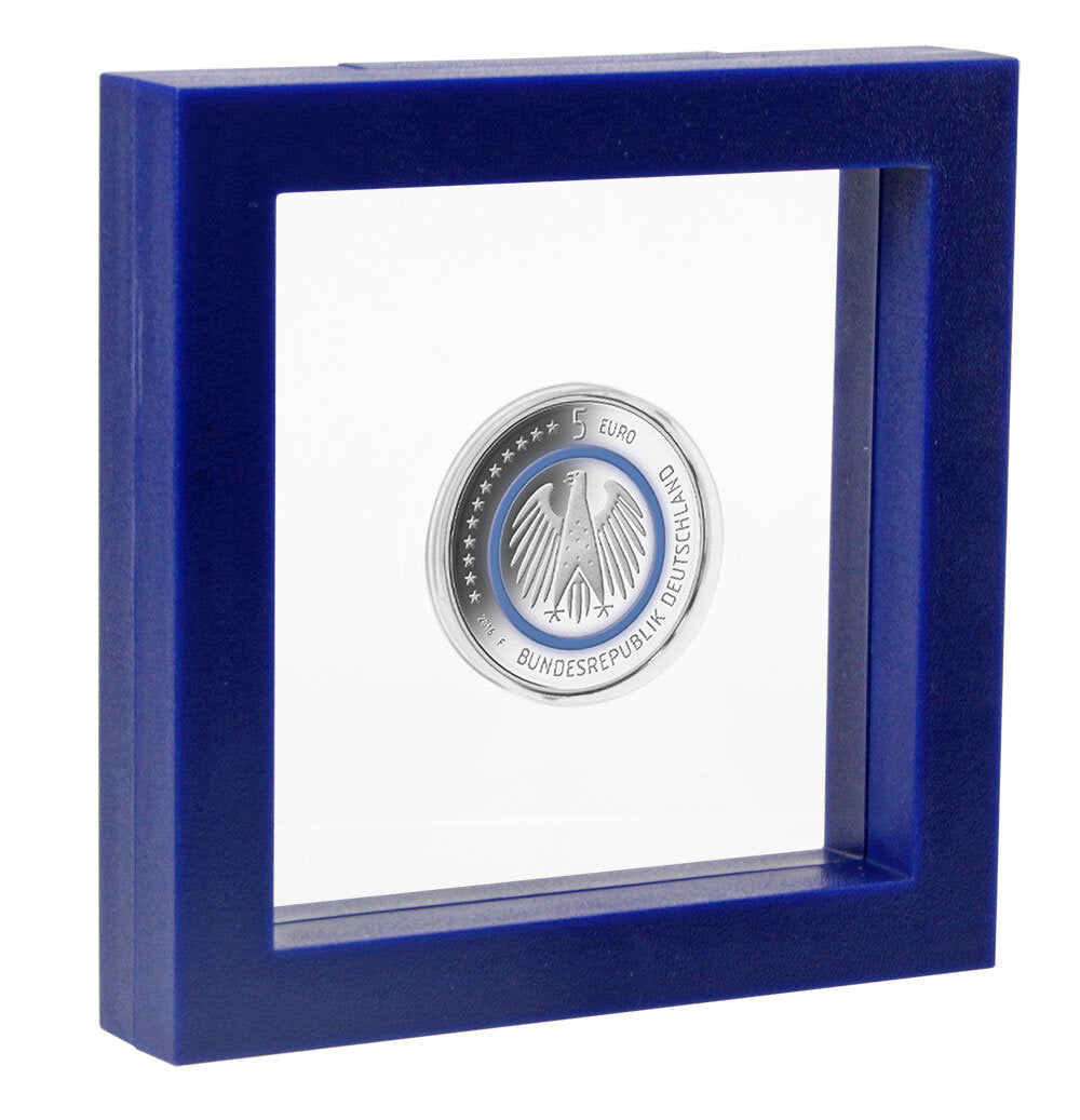 Cadre flottant 3D 13 x 13 cm : n° 4501 bleu