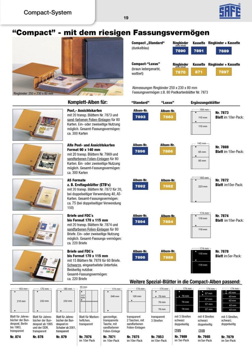 Album A4 compact "Classic" bleu 480