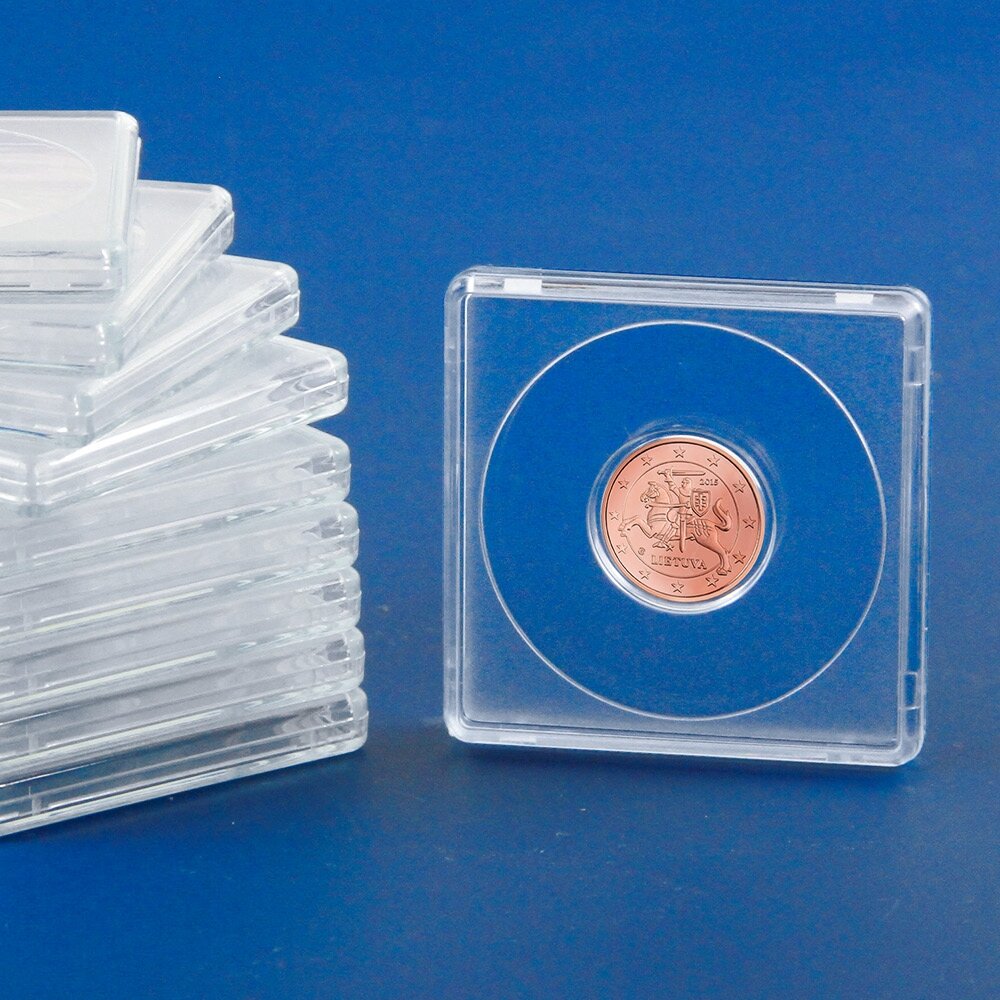 Capsules à monnaie Square en pack de 10 : n° 3140-5 Ø 40,5 mm