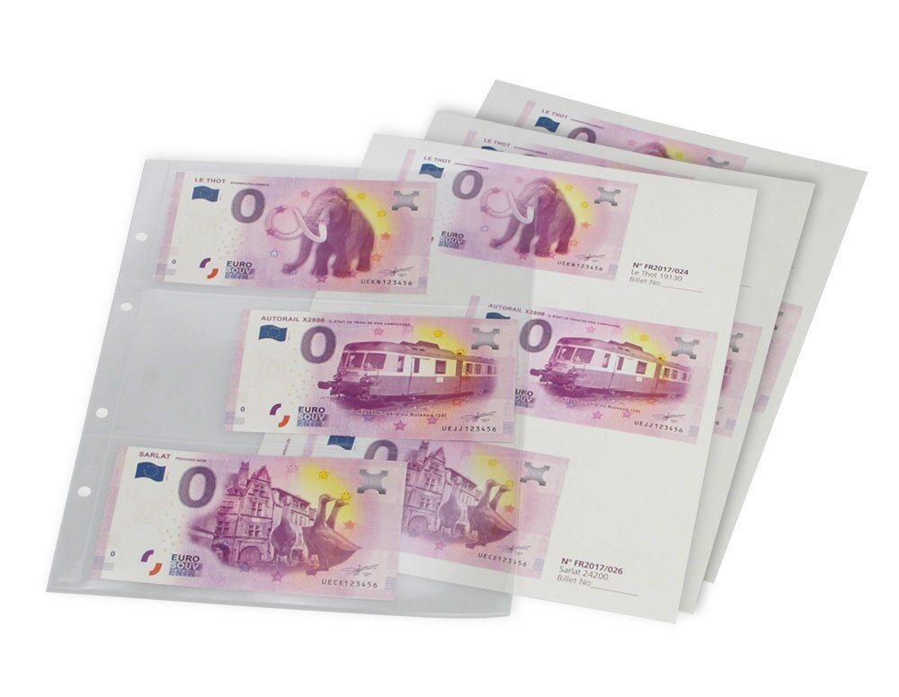 Album de présentation Allemagne pour billets de 0 euro : n° 3100 Album neutre avec 5 feuilles