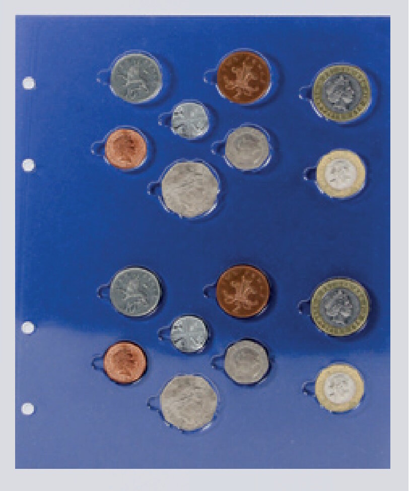 TOPset Feuille complémentaire 7795 2x Jeu de pièces de monnaie d'Angleterre