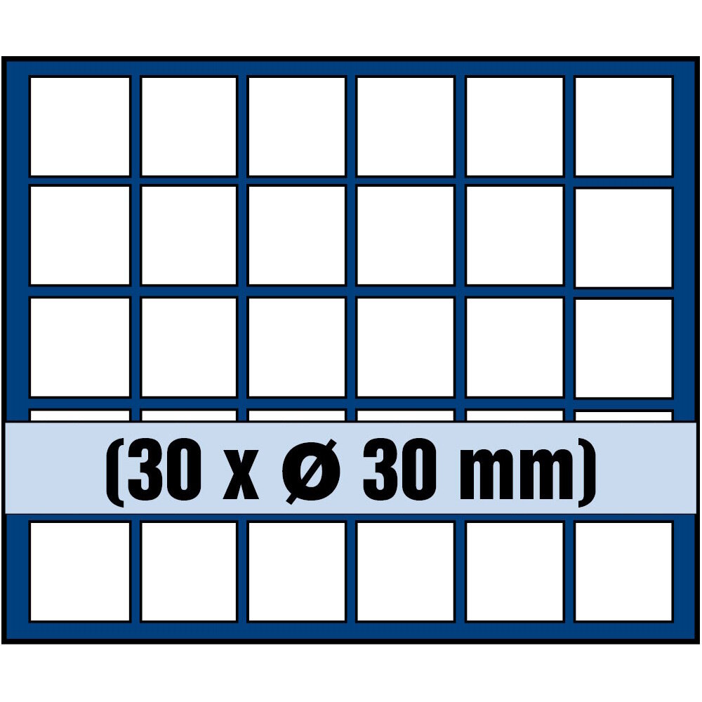 Tableau pour 30 pièces jusqu'à 30 mm Ø