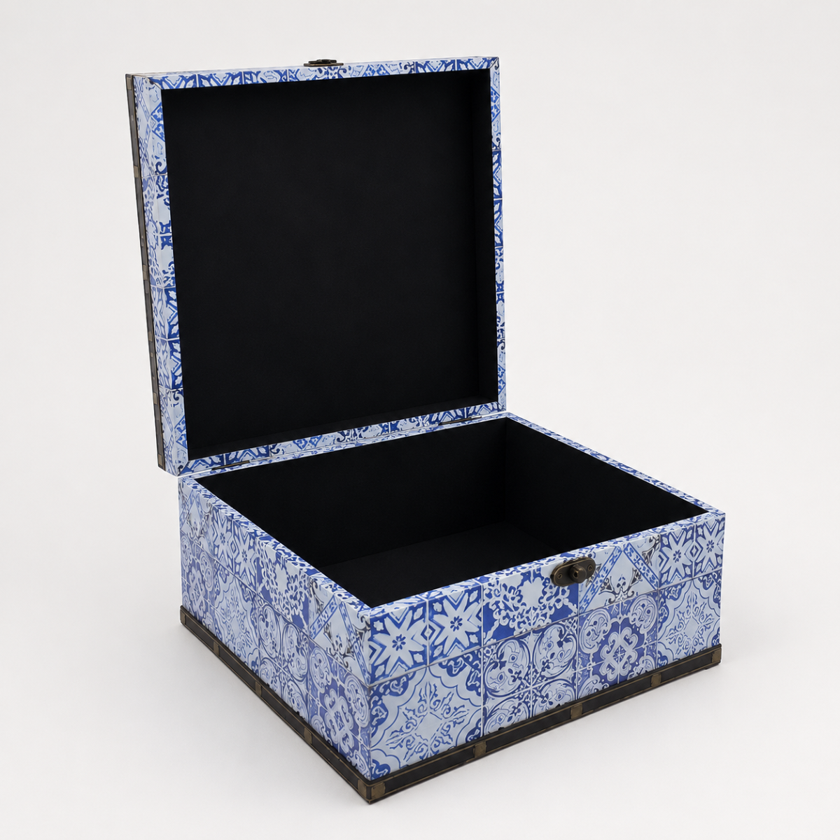 Boîte au trésor « mauresque bleu » taille grande