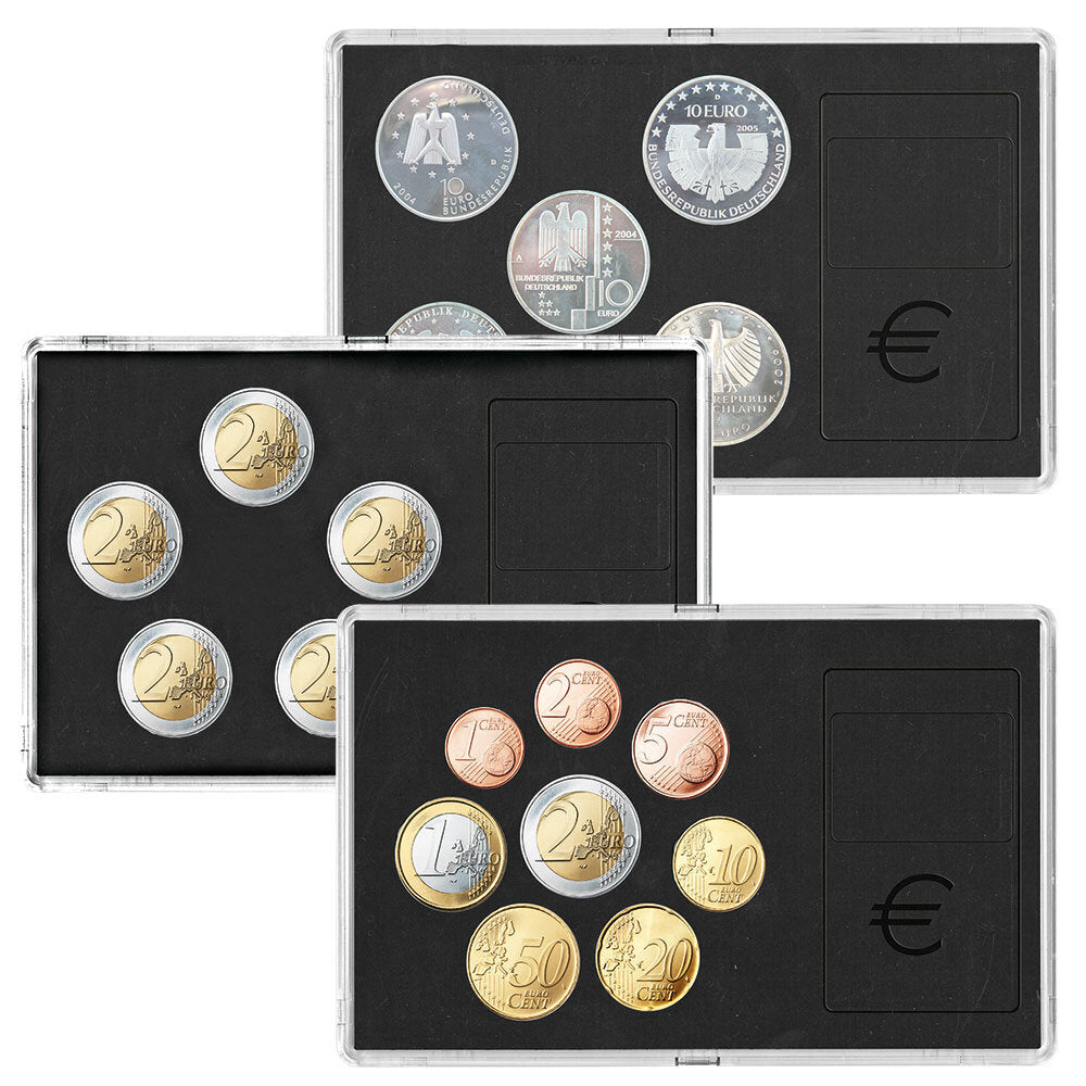 Étuis à pièces en acrylique : n° 7905 pour pièces de 10€/20€