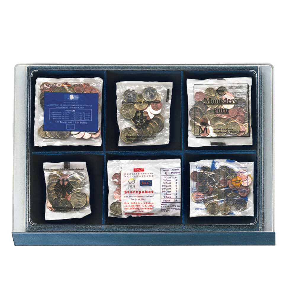 Élément empilable avec 6 compartiments de 115x108 mm