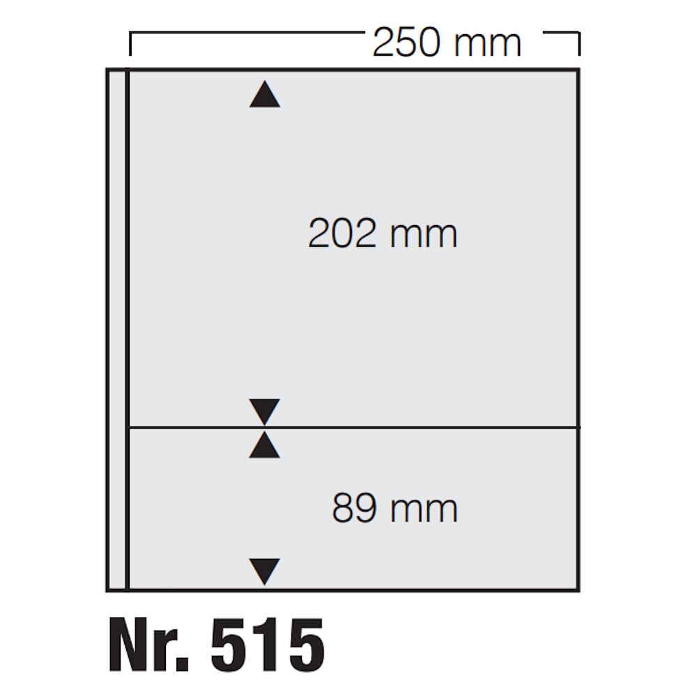 Feuilles de protection dual Blanko : 515 'dual Blanko' pack de 5