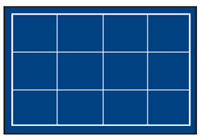 Tiroir compartiments 80 x 75 mm