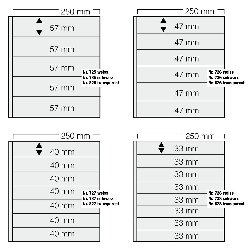 Feuille Garant SAFE (5 à 8 compartiments) : 727 blanc