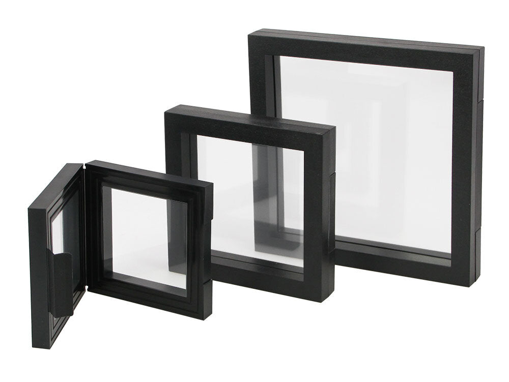 Cadre flottant 3D 13 x 13 cm : n° 4502 noir